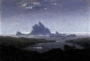 Caspar David Friedrich Rocky Reef on the Sea Shore oil